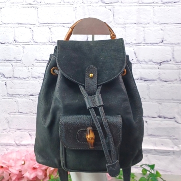 Gucci Handbags - Gucci Vintage Mini Bamboo Backpack